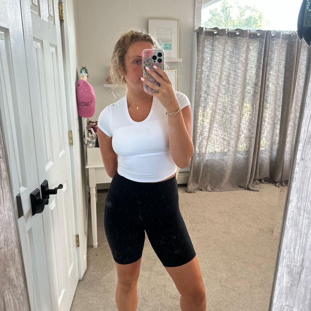 Women's Black Biker Shorts Aritzia TNA